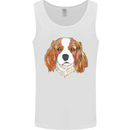A Colourful King Charles Spaniel Dog Mens Vest Tank Top White