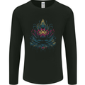 A Colourful Lotus Flower Mens Long Sleeve T-Shirt Black