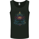 A Colourful Lotus Flower Mens Vest Tank Top Black