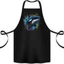 A Colourful Orca Killer Whale Cotton Apron 100% Organic Black