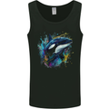 A Colourful Orca Killer Whale Mens Vest Tank Top Black