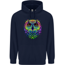 A Colourful Owl Mens 80% Cotton Hoodie Navy Blue