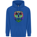 A Colourful Owl Mens 80% Cotton Hoodie Royal Blue