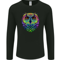 A Colourful Owl Mens Long Sleeve T-Shirt Black