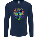 A Colourful Owl Mens Long Sleeve T-Shirt Navy Blue
