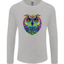 A Colourful Owl Mens Long Sleeve T-Shirt Sports Grey