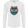 A Colourful Owl Mens Long Sleeve T-Shirt White