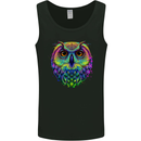 A Colourful Owl Mens Vest Tank Top Black