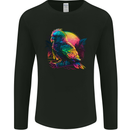 A Colourful Parrot Mens Long Sleeve T-Shirt Black