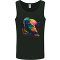A Colourful Parrot Mens Vest Tank Top Black
