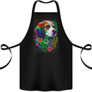 A Cool Basset Hound Dog Cotton Apron 100% Organic Black