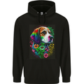 A Cool Basset Hound Dog Mens 80% Cotton Hoodie Black