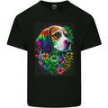 A Cool Basset Hound Dog Mens Cotton T-Shirt Tee Top Black