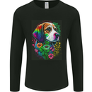 A Cool Basset Hound Dog Mens Long Sleeve T-Shirt Black