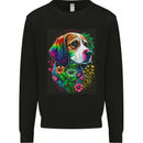 A Cool Basset Hound Dog Mens Sweatshirt Jumper Black