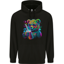 A Cool Bear Mens 80% Cotton Hoodie Black
