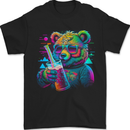 A Cool Bear Mens T-Shirt 100% Cotton Black