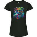 A Cool Bear Womens Petite Cut T-Shirt Black