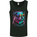 A Cool Bulldog With Glasses Dog Mens Vest Tank Top Black