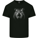 A Cool Capybara Mens Cotton T-Shirt Tee Top Black