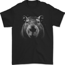 A Cool Capybara Mens T-Shirt 100% Cotton Black