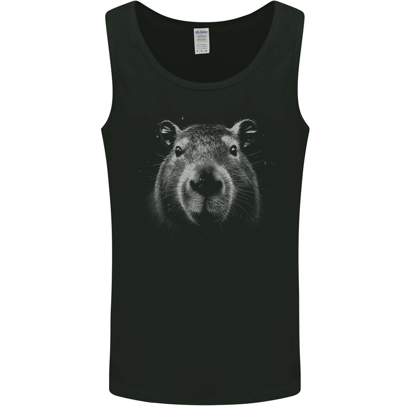 A Cool Capybara Mens Vest Tank Top Black
