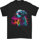 A Cool Cat With Cosmos Glasses Mens T-Shirt 100% Cotton Black