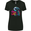 A Cool Cat With Cosmos Glasses Womens Wider Cut T-Shirt Black