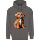 A Cool Cavapoo Dog Mens 80% Cotton Hoodie Charcoal