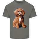 A Cool Cavapoo Dog Mens Cotton T-Shirt Tee Top Charcoal