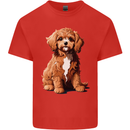 A Cool Cavapoo Dog Mens Cotton T-Shirt Tee Top Red