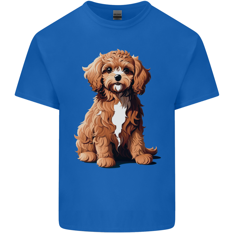 A Cool Cavapoo Dog Mens Cotton T-Shirt Tee Top Royal Blue