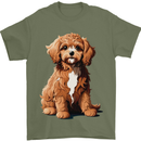 A Cool Cavapoo Dog Mens T-Shirt 100% Cotton Military Green