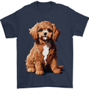 A Cool Cavapoo Dog Mens T-Shirt 100% Cotton Navy Blue