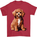 A Cool Cavapoo Dog Mens T-Shirt 100% Cotton Red