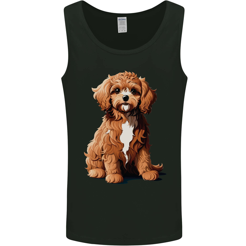 A Cool Cavapoo Dog Mens Vest Tank Top Black