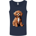 A Cool Cavapoo Dog Mens Vest Tank Top Navy Blue