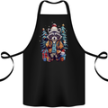 A Cool Christmas Racoon Xmas Cotton Apron 100% Organic Black