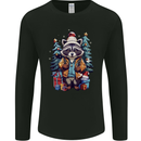 A Cool Christmas Racoon Xmas Mens Long Sleeve T-Shirt Black