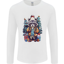 A Cool Christmas Racoon Xmas Mens Long Sleeve T-Shirt White