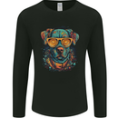 A Cool Dog With Glasses Mens Long Sleeve T-Shirt Black