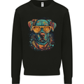 A Cool Dog With Glasses Mens Sweatshirt Jumper Black