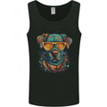 A Cool Dog With Glasses Mens Vest Tank Top Black