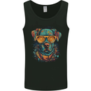 A Cool Dog With Glasses Mens Vest Tank Top Black