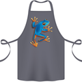 A Cool Frog Climbing Up Cotton Apron 100% Organic Steel