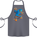 A Cool Frog Climbing Up Cotton Apron 100% Organic Steel