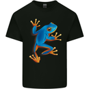 A Cool Frog Climbing Up Kids T-Shirt Childrens Black