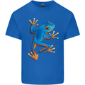 A Cool Frog Climbing Up Kids T-Shirt Childrens Royal Blue