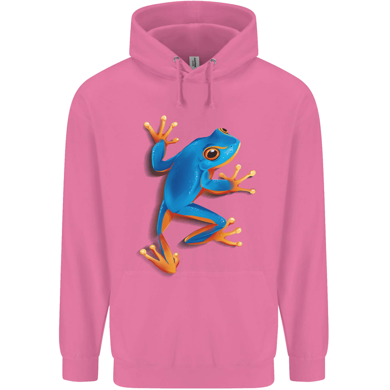 A Cool Frog Climbing Up Mens 80% Cotton Hoodie Azelea
