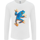 A Cool Frog Climbing Up Mens Long Sleeve T-Shirt White